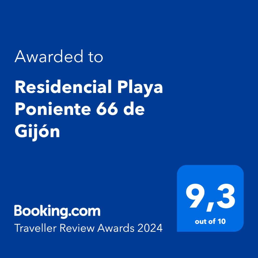 Residencial Playa Poniente 66 De Gijon Apartment Exterior foto